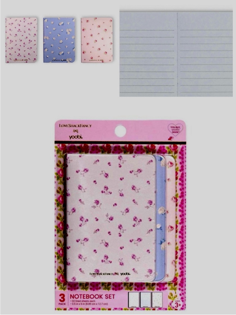 LoveShackFancy notebook set - Picture 3 of 5